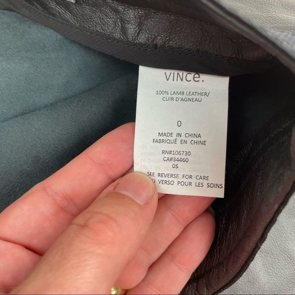 Vince Lamb Leather A-Line Skirt - Picture 5 of 7